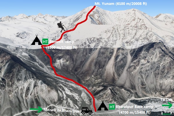 map-to-mount-yunam-summit-himalaya-trekkers