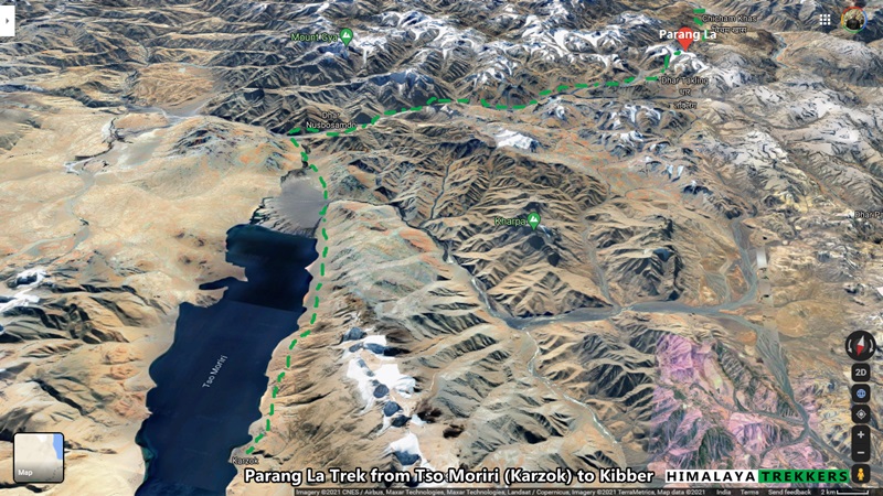 parangla-trek-map-from-karzok-to-kibber