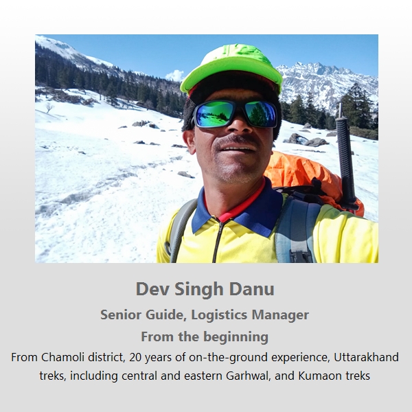Senior-trekking-Guide-Logistics Manager-from Chamoli district-20 years of on-the-ground experience-Eastern and Central Garhwal-and-Kumaon treks