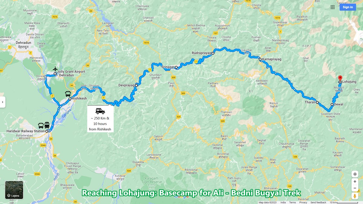 route-map-to-reach-lohajung-trek-base-from-haridwar-rishikesh-dehradun