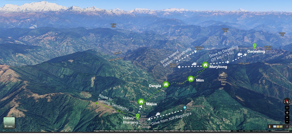 map-of-village-trek-inside-tea-plantations-gardens-in-darjeeling-himalayas