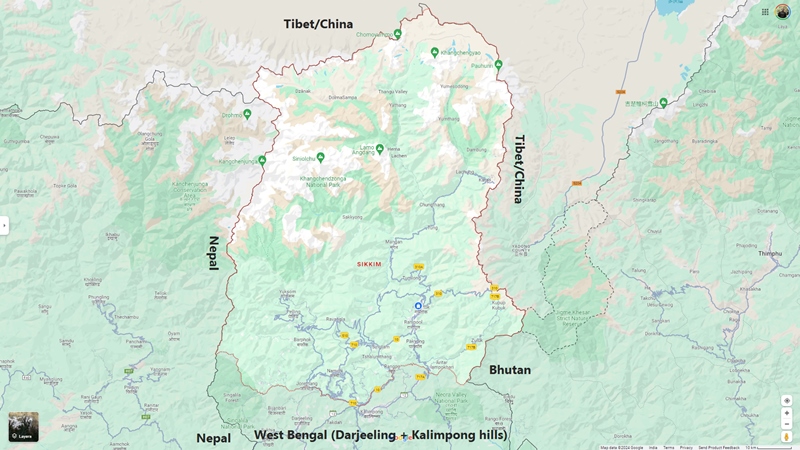 sikkim-darjeeling-area-map